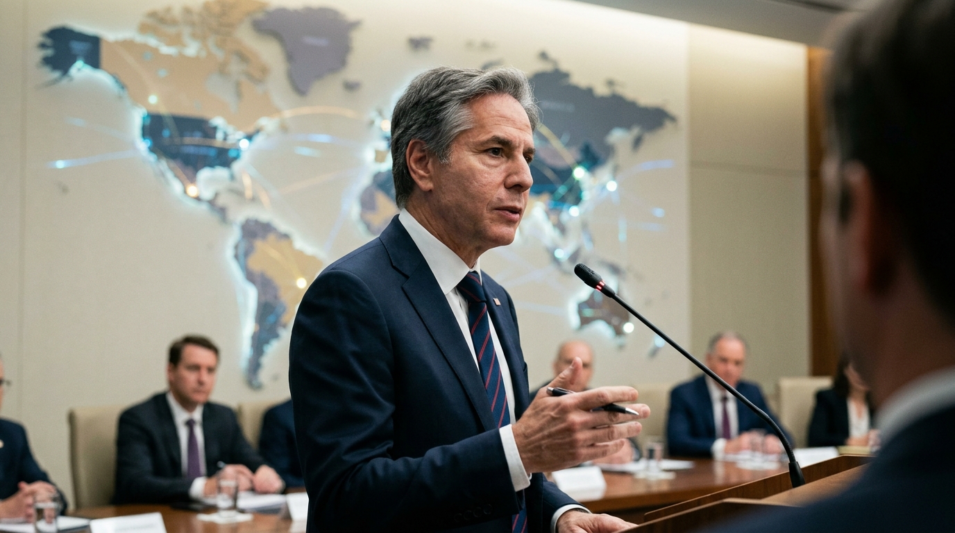 Ψηφιακή απεικόνιση πράκτορα της CIA που χρησιμοποιεί AI για ανάλυση δεδομένων εθνικής ασφάλειας.