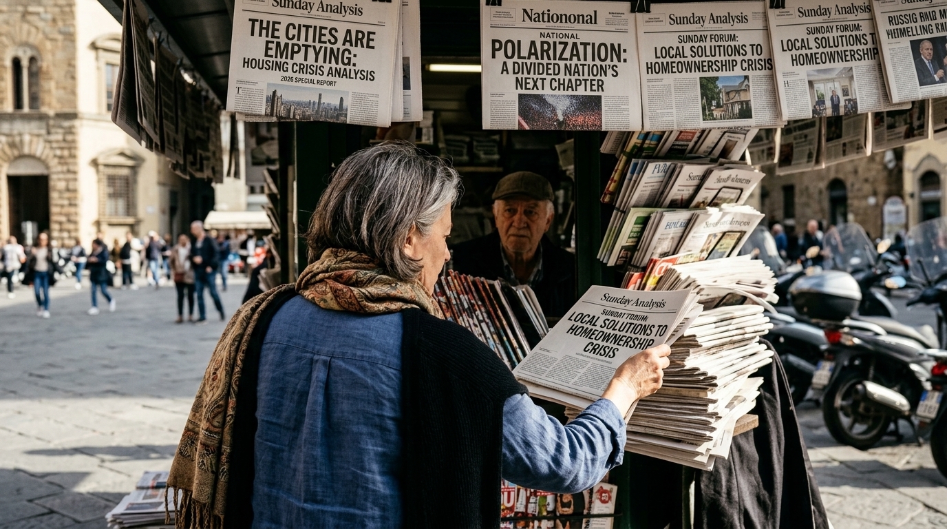Sunday Press Analysis: Housing Crisis and Political Polarization Dominate 2026 Headlines
