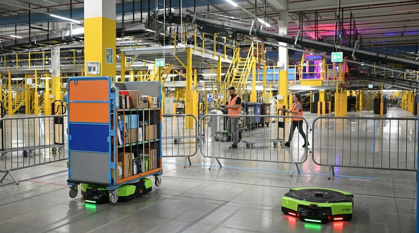 Amazon: The New Generation of Warehouse Robots and the AI-Driven Automation Surge