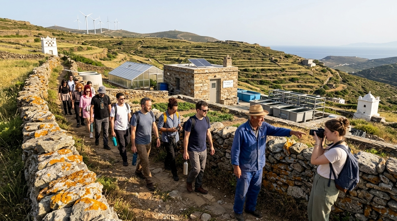 Tinos as a Beacon of Sustainability: The Fish Aging Lab Experiment and the 'Tinos 2030' Vision