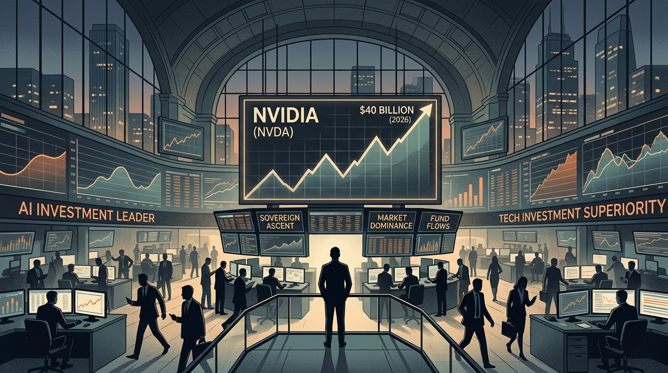Graphical representation of Nvidia's AI investments and semiconductor growth in 2026.