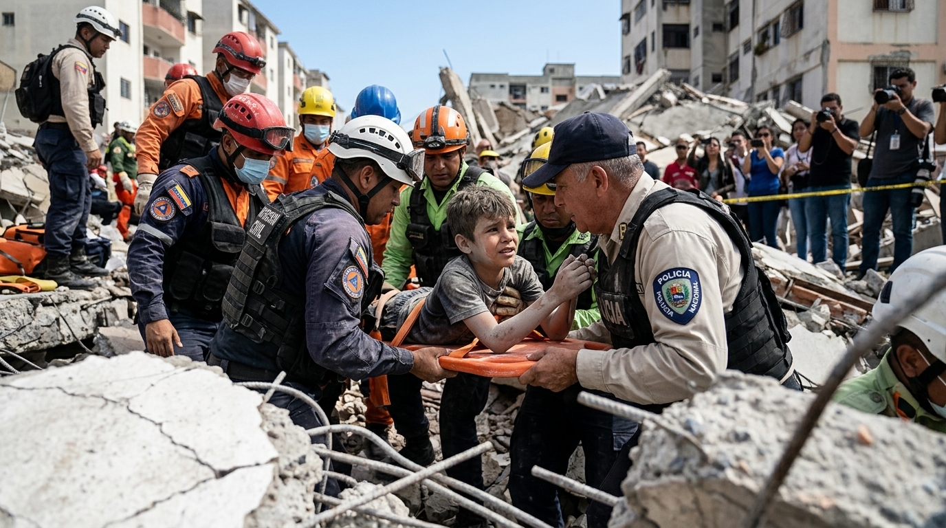 Venezuela: A 'Beacon of Hope' Amidst Earthquake Ruins – 11-Year-Old Boy Rescued After 70 Hours