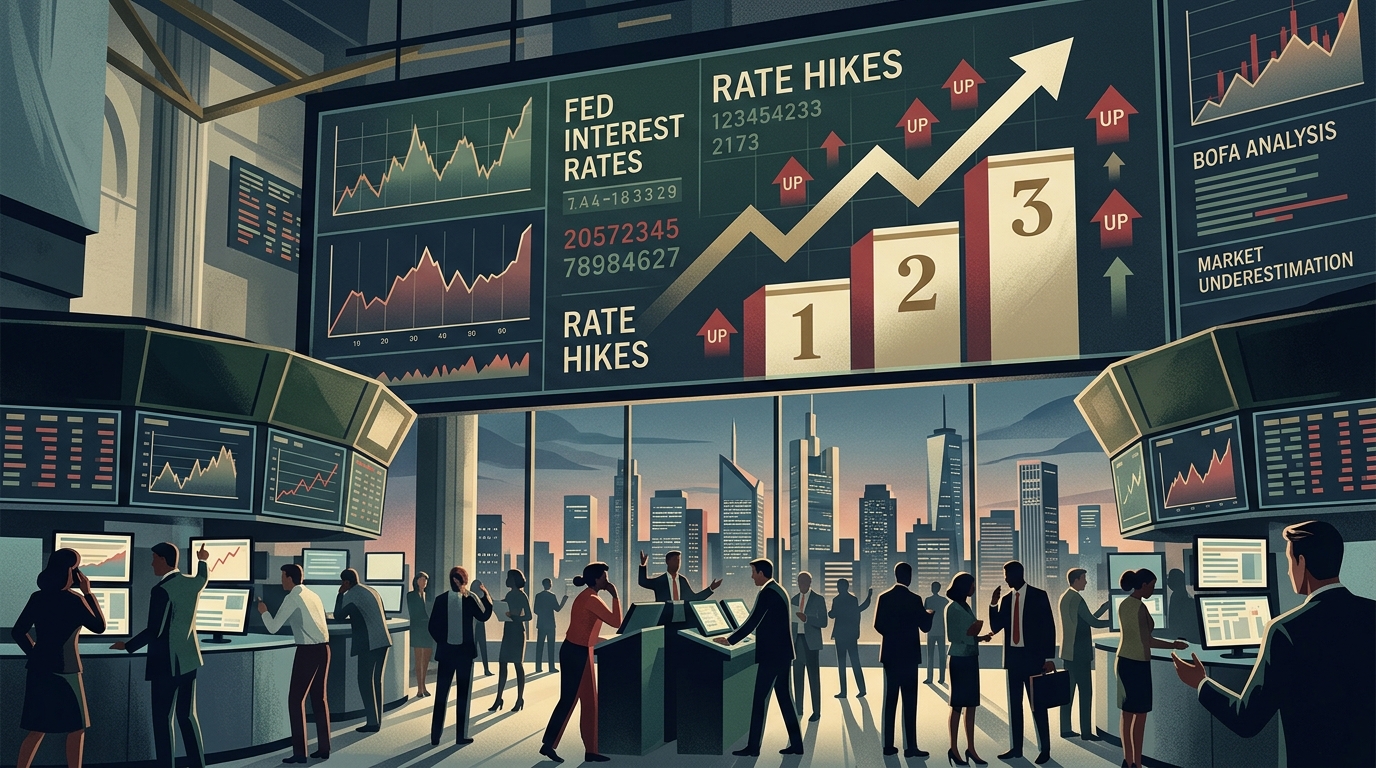 BofA Warning: Fed Could Hike Rates Three More Times as Markets Underestimate Resilience