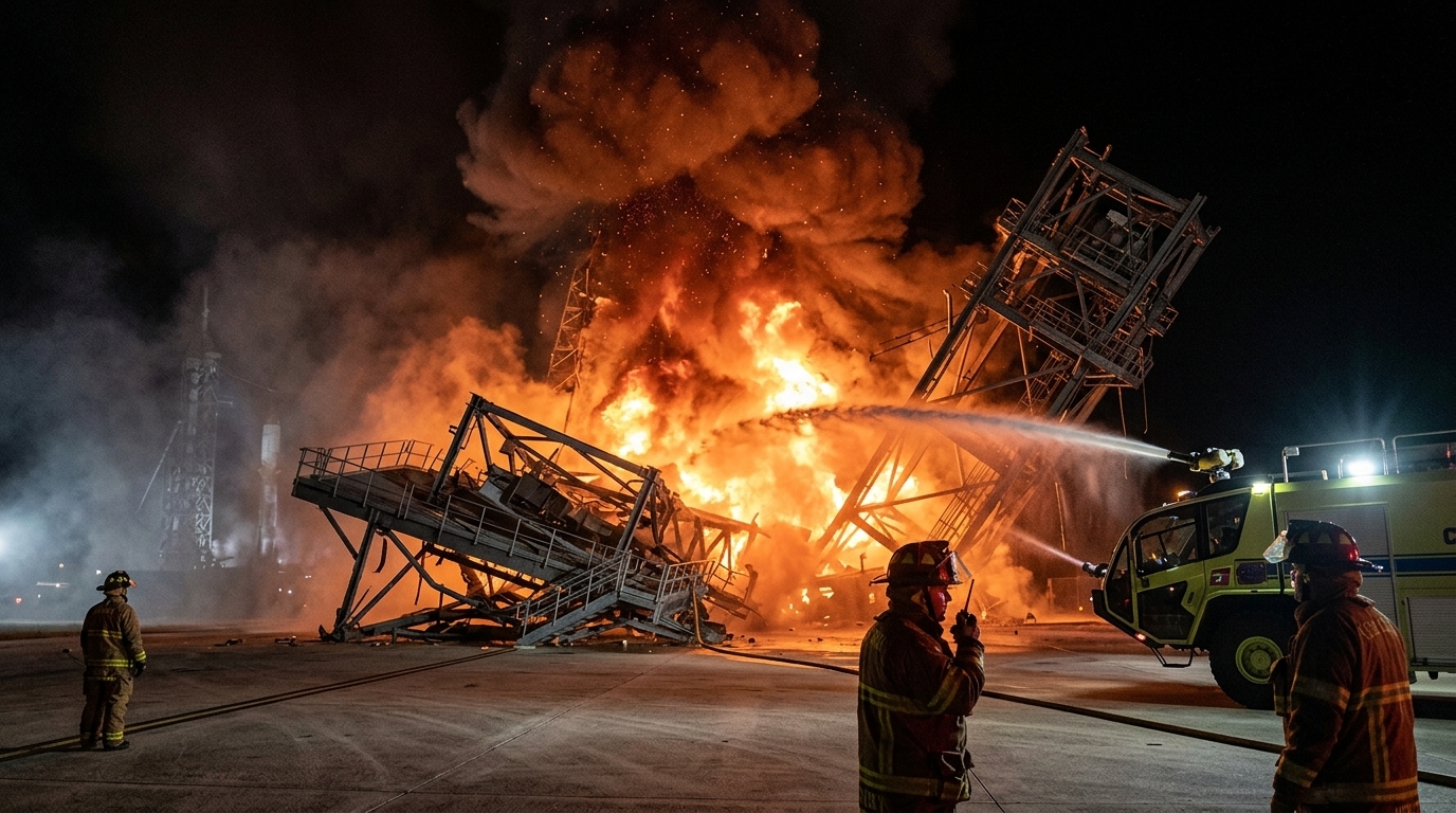 Crisis at Cape Canaveral: Blue Origin Rocket Explodes During Ground Testing