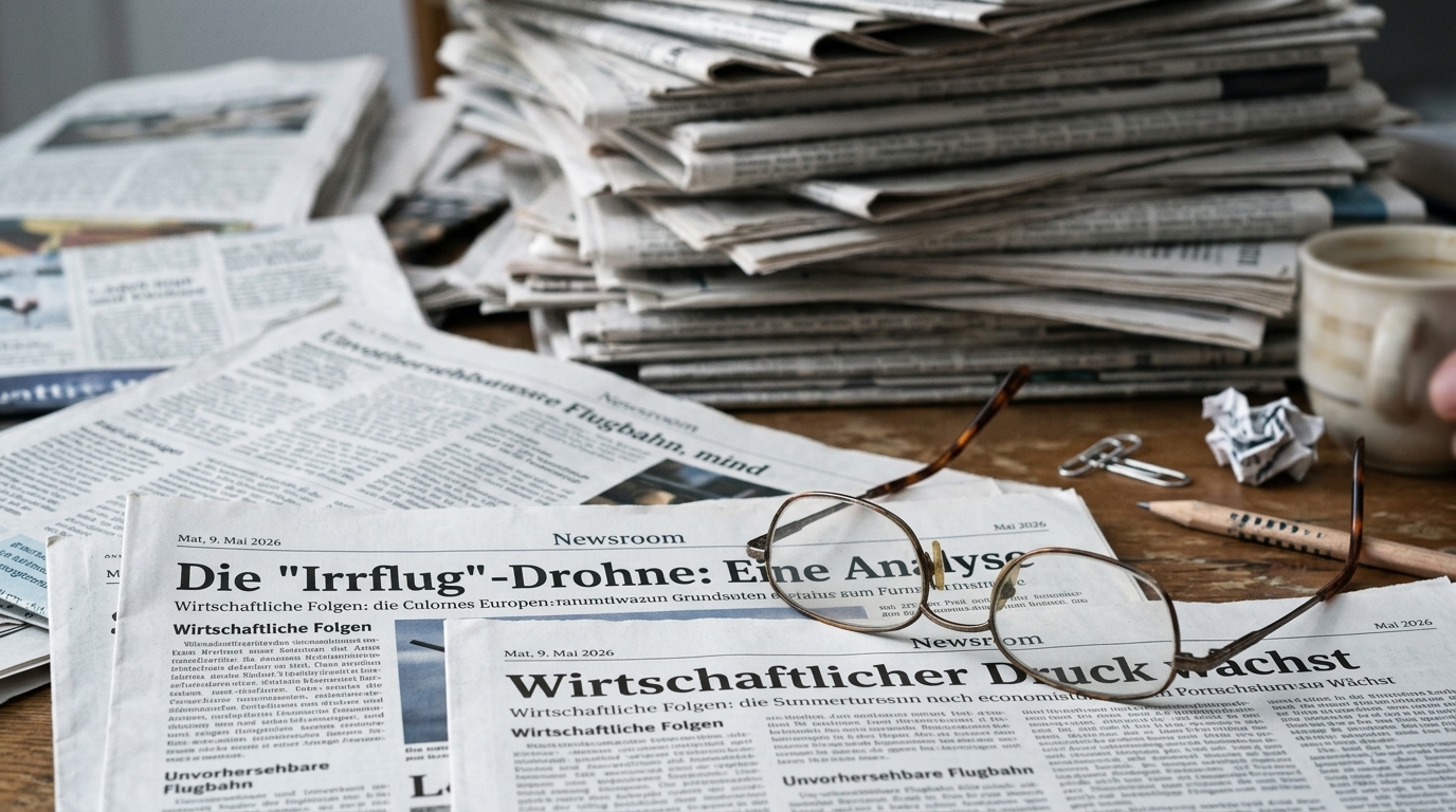 The 'Stray' Drone and Economic Pressure: Analyzing the Headlines of May 9, 2026