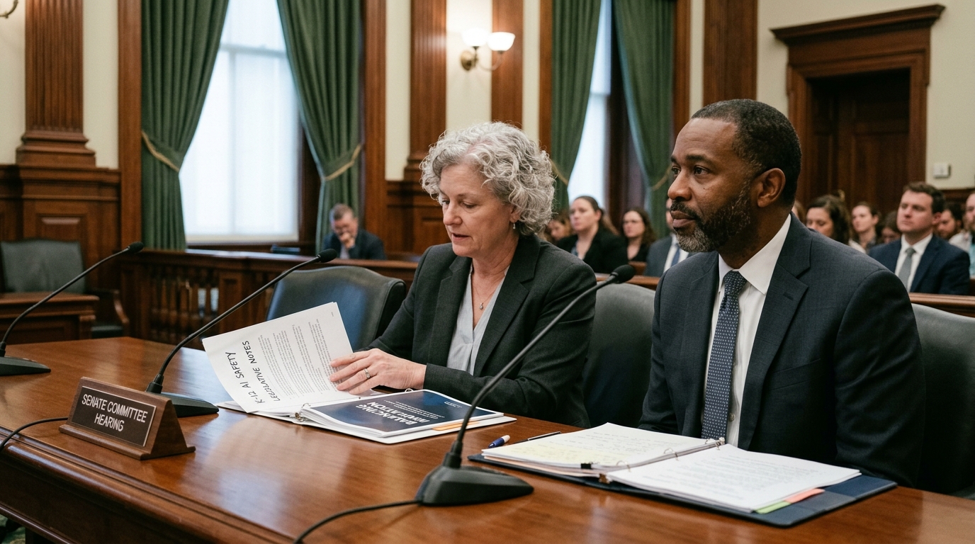 US Senate hearing on AI education policy and student data privacy