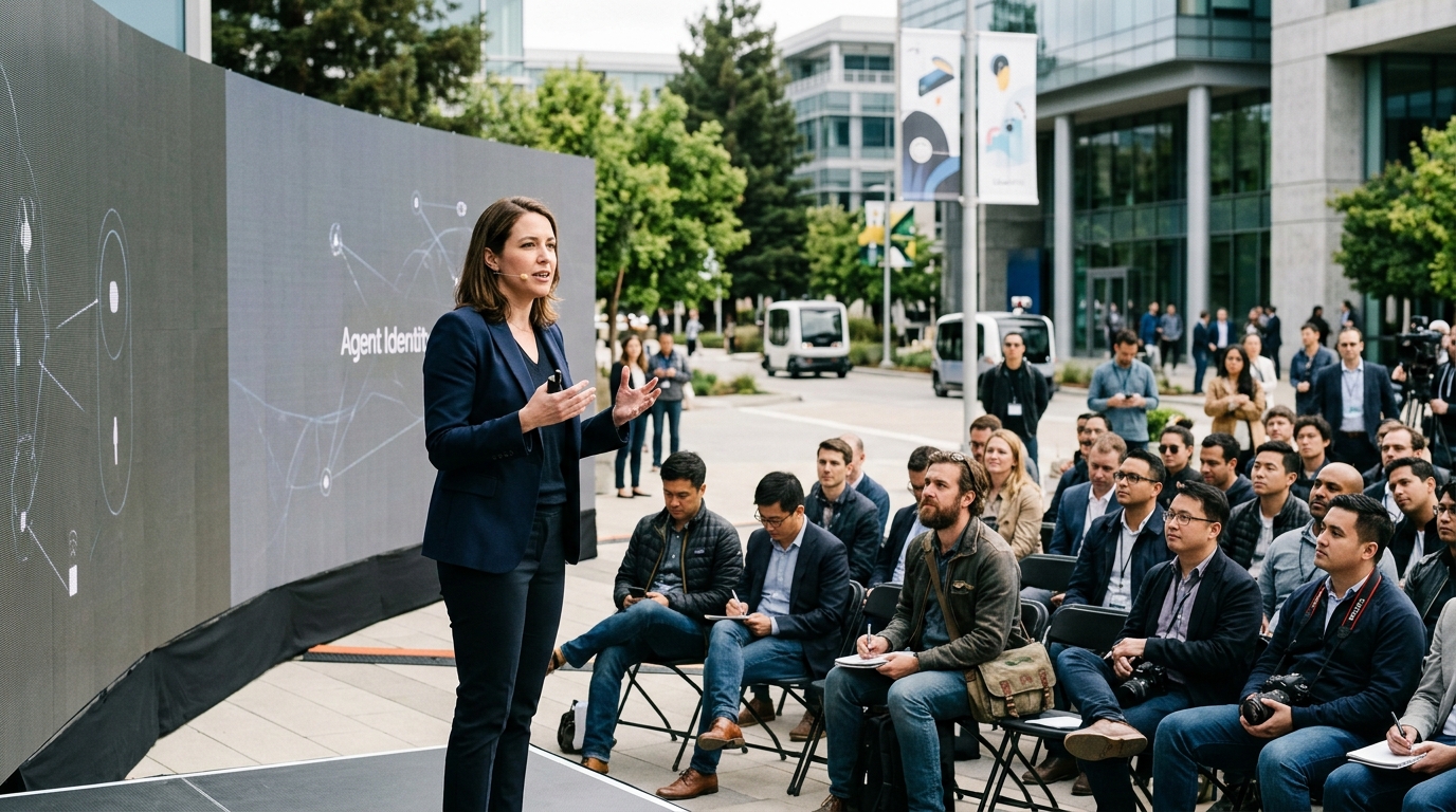 Uber's conceptual interface for AI Agents and digital identity verification.