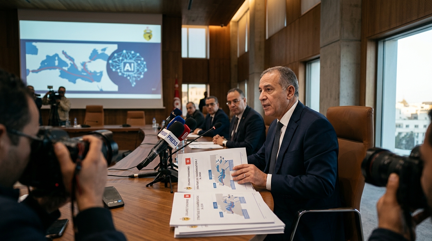 AI-powered cargo scanning system at a Tunisian port for trade security