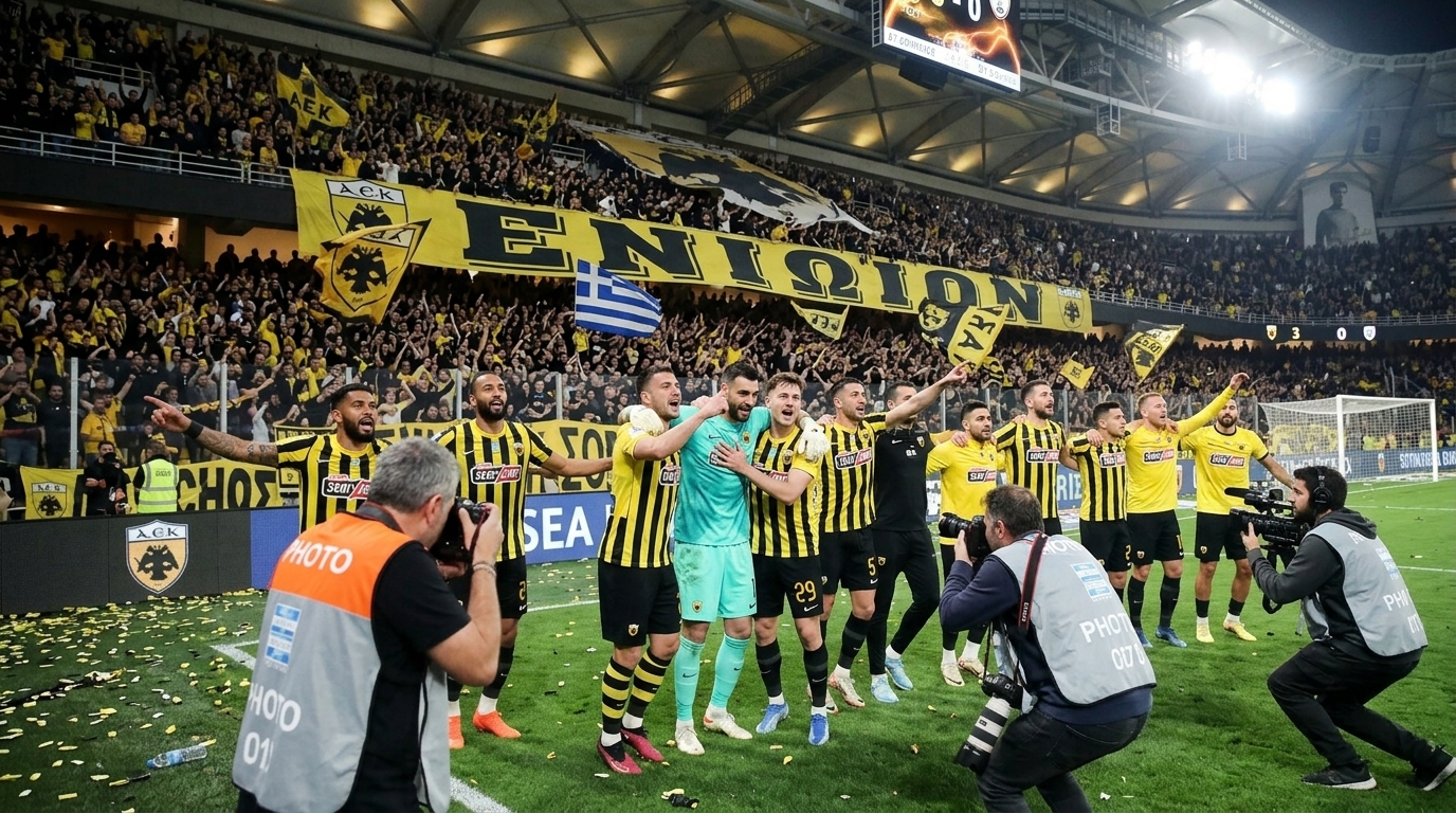 ΑΕΚ-ΠΑΟΚ 3-0: Η απόλυτη κυριαρχία της Ένωσης και το «άλμα» προς τον τίτλο
