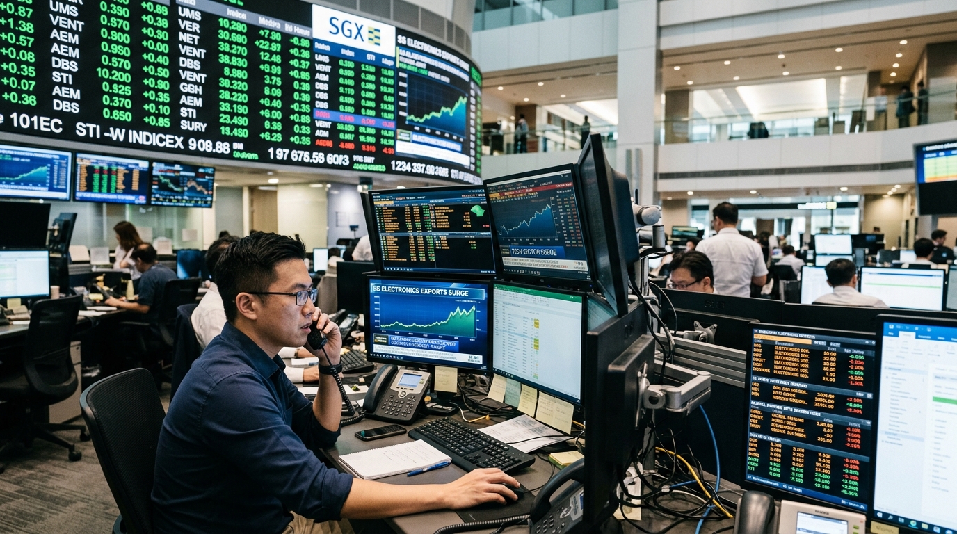 Singapore’s Electronics Exports Surge to Record Highs Amid Global AI Infrastructure Supercycle