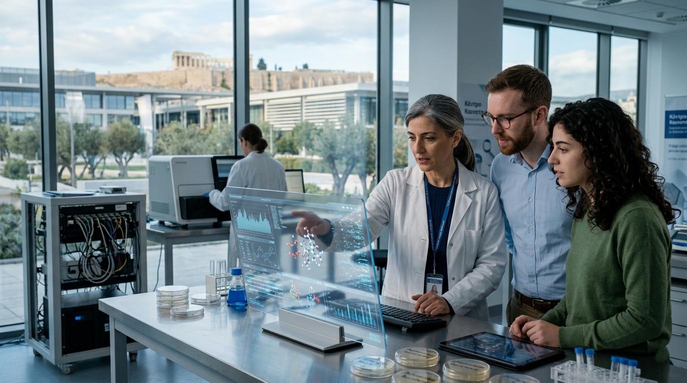 Laboratory research for new antibiotics using Artificial Intelligence technology.