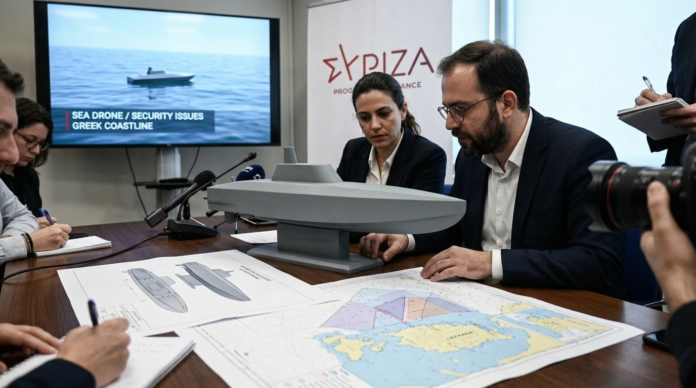 SYRIZA on Lefkada Sea Drone: The Challenge of Autonomous Threats and the Security Gap in Greek Waters