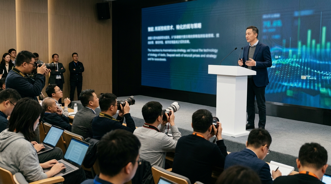 Το λογότυπο της DeepSeek δίπλα σε τσιπ της Huawei για τεχνητή νοημοσύνη.