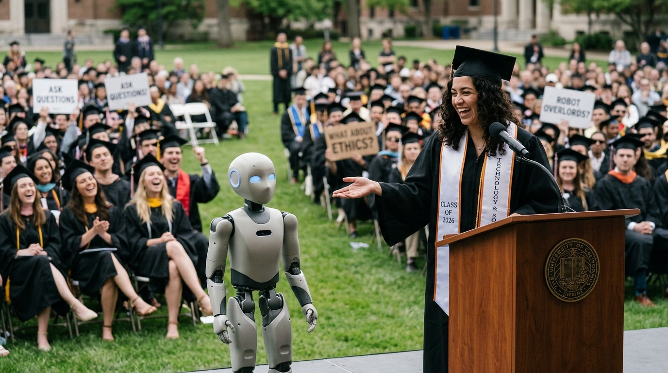 Cheers, Jeers, and Laughs: The AI Speeches That Defined the Class of 2026 Graduation Season