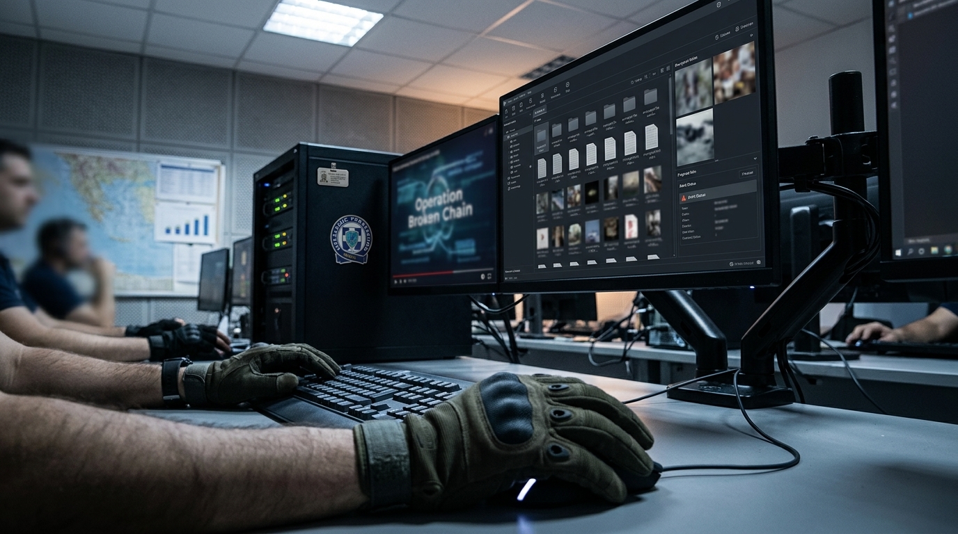 Operation 'Broken Chain': Hellenic Cybercrime Division Confronts the Digital Nightmare of Child Exploitation