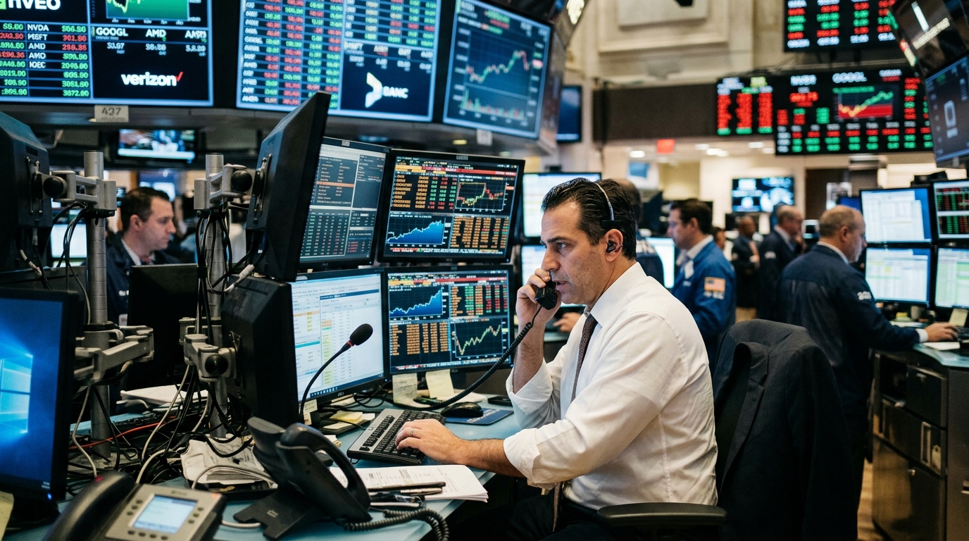 Stock market chart showing growth for AI stocks in 2026.
