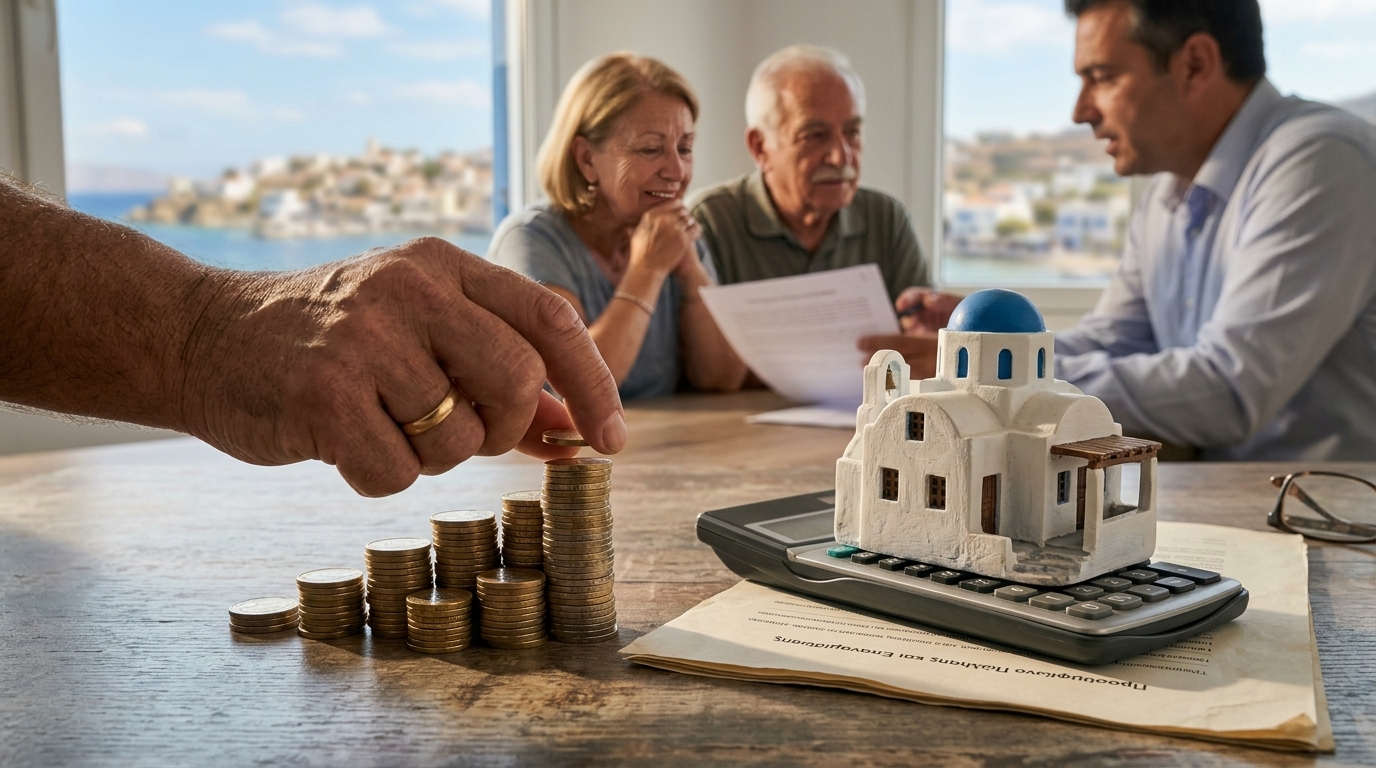 Σύγχρονα κτίρια κατοικιών που εκπροσωπούν τον Φορέα Ακινήτων.