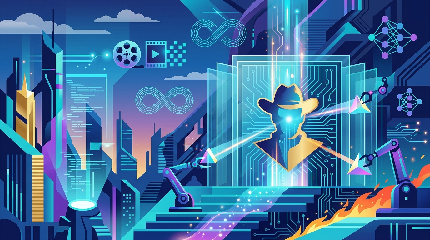 Tom Hanks and Woody from Toy Story in a digital representation using Artificial Intelligence.