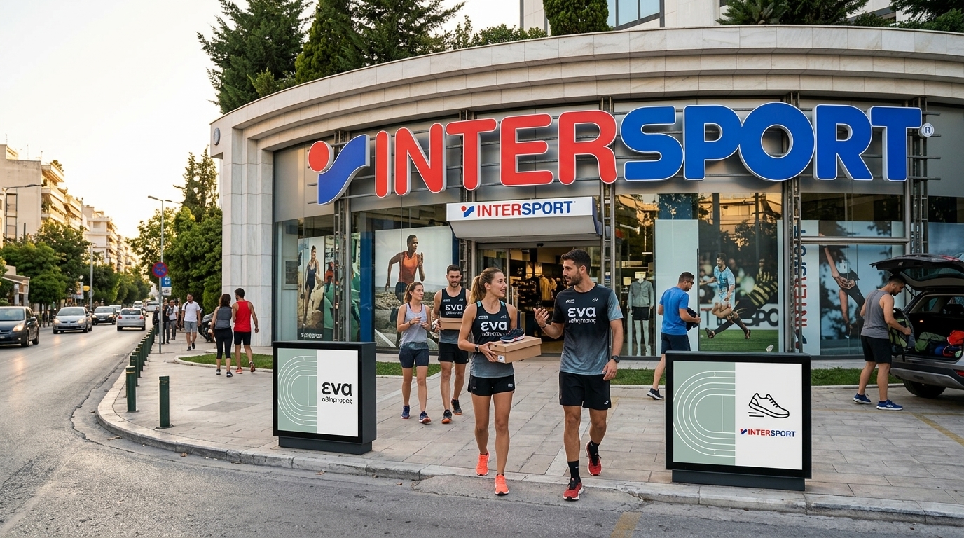 Παρουσίαση των παπουτσιών ena athletics στα καταστήματα Intersport.
